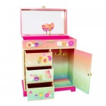 Music Jewellery Box - Rainbow Butterfly Large